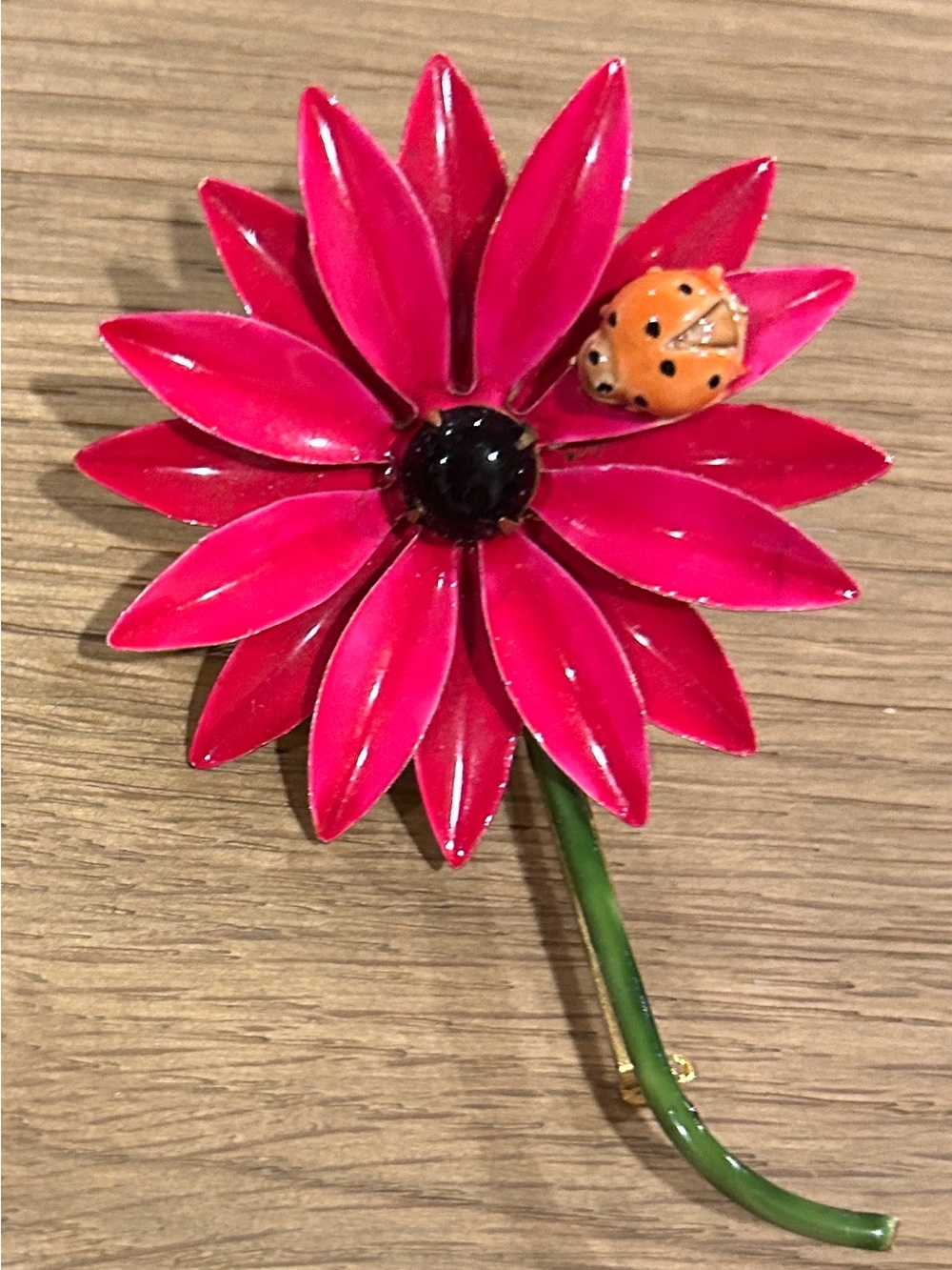 Original by Robert | Enamel Daisy Flower Brooch